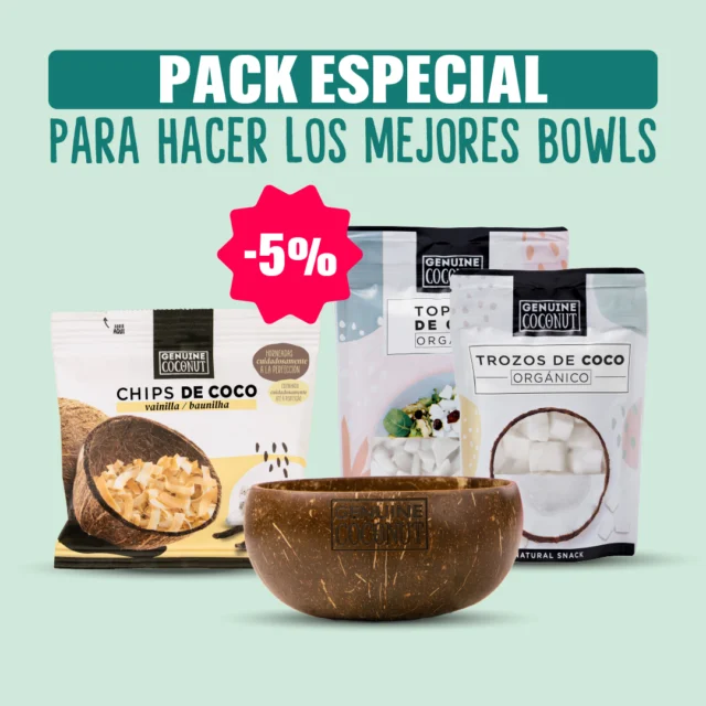 ¿Eres esa persona que le encanta prepararse bowls para todo? ¿Desayuno, comida, merienda o cena? ¡Entonces esto te interesa! 🌿

✨ Disfruta de un -5% de descuento con la compra de nuestro pack especial para bowls. Contiene: 

🥥 Bowl de cáscara de coco natural
🥥 Trozos de coco fresco orgánico
🥥 Topping de coco fresco orgánico
🥥 Chips de coco a elegir entre nuestros tres sabores.

El kit perfecto para hacer los bowls más nutritivos y 'aesthetic' de todo IG 😍

🛒 Disponible en nuestra Tienda Online. Link en la bio ✨

#merienda #meriendasaludable #healthy #frutas #saludable #coconutbowl #coconutbowls