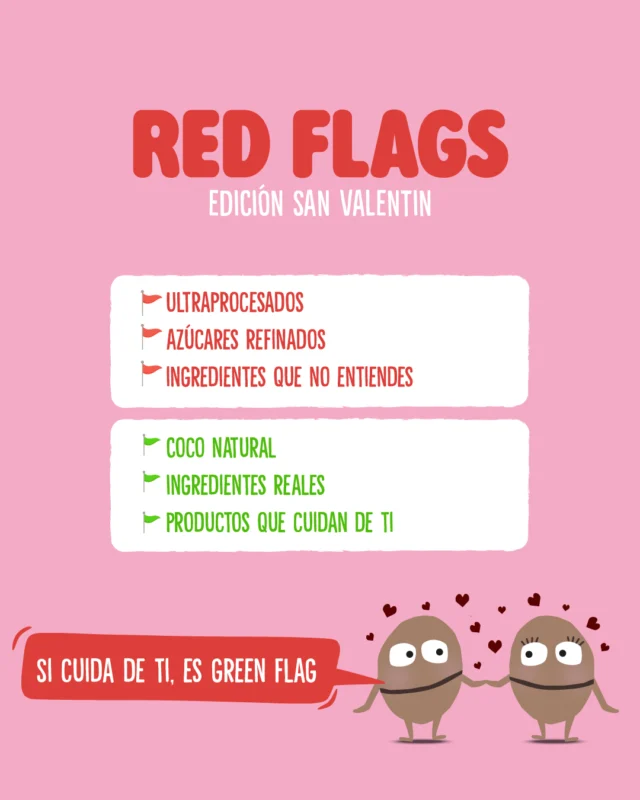 Cuidar de ti y de los demás es una green flag 🥥💚 ¿Para ti cuáles son tus no negociables? ¡Cuéntanos en comentarios! 

#AmorNatural #HechoConAmor #RecetasConCoco #RegalaAmor #AmorQueSeCome